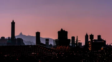 Vue sur les toits de Bologne