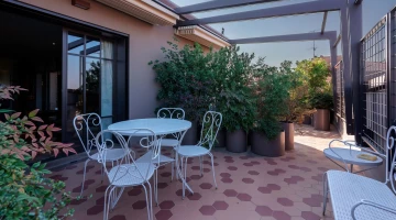 Terrasse extérieure commune