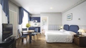 Apartment with kitchenette