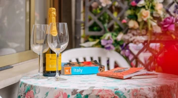 Toast on the terrace