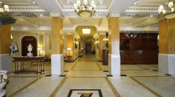 Marble floors in common areas