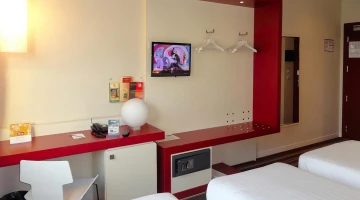 Detail of furnishings in economy room