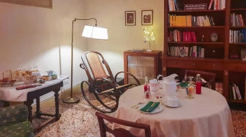Reading corner in the common room