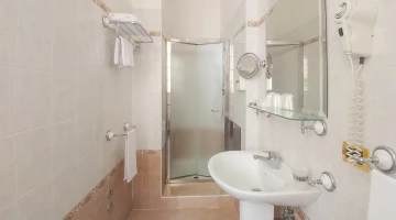 Bathroom with shower box