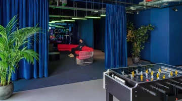 Game area con biliardino