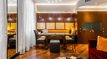 Dining table in Art Studio apartment