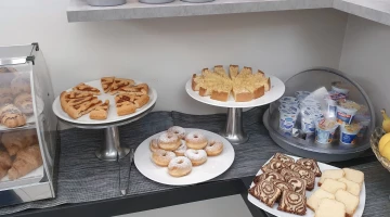 Breakfast buffet with sweets