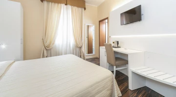 Double room with satellite TV and desk
