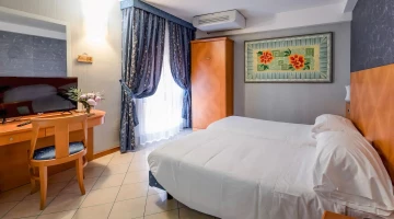 Chambre double avec deux lits séparés
