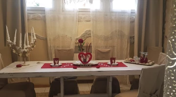 Dining room in apartment