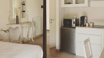 Appartement avec lit double et kitchenette