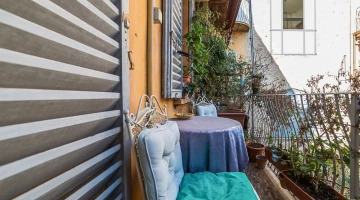 Balcony overlooking the internal garden