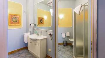 Bathroom with shower box