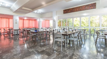 The restaurant hall