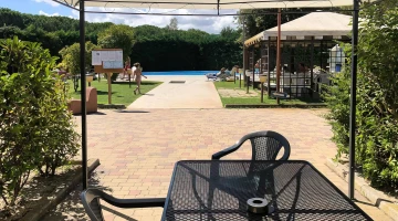 Outdoor garden swimming pool