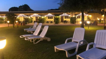 Outdoor garden swimming pool