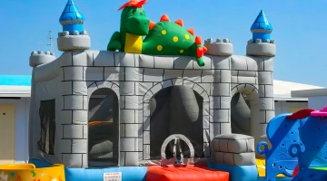 Play area of the affiliated beach