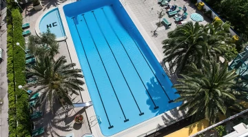 Piscine vue d&#39;en haut