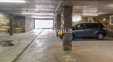 Garage in the hotel basement