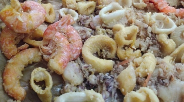 Fried seafood