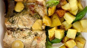 Gebackener Fisch mit Kartoffeln