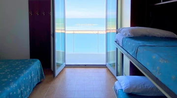 Vierbettzimmer mit Meerblick