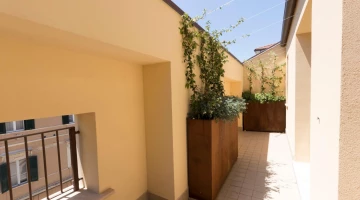 Terrasse in der Wohnung