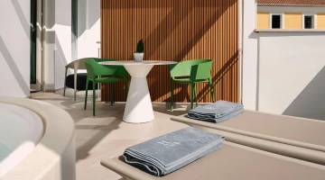 Möblierte Terrasse in der Junior Suite