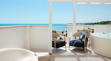Private Terrasse in der King Suite