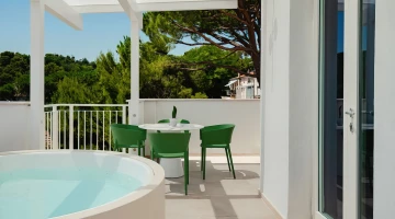 Möblierte Terrasse in der King Suite