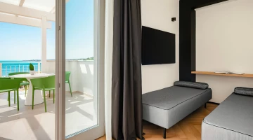 Suite mit Kingsize-Bett und eigener Terrasse