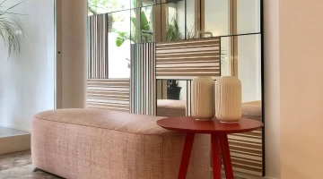 Dettaglio di arredo nella hall