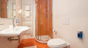 Bathroom with shower cubicle