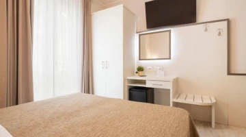 Room with satellite TV