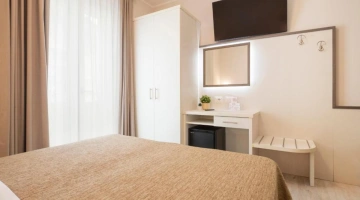 Room with satellite TV