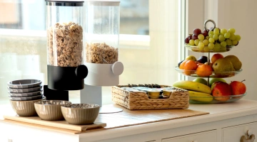Frutta e cereali a buffet