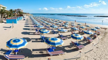 Private beach