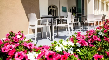 Möblierter Außenbereich