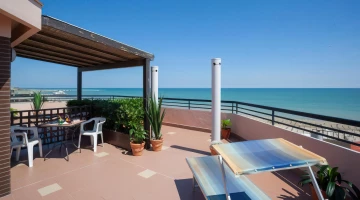 Balconies with sea view