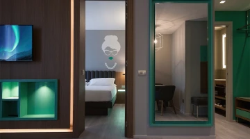 Modern eingerichtete Zimmer