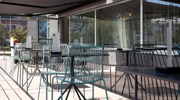 Möblierte Terrasse