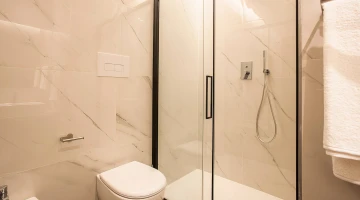 Shower cubicle in private bathroom