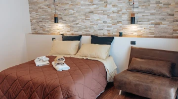 Chambre double avec canapé-lit