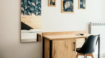 Desk in the room
