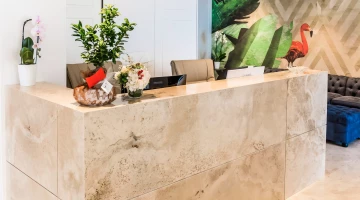 Reception desk