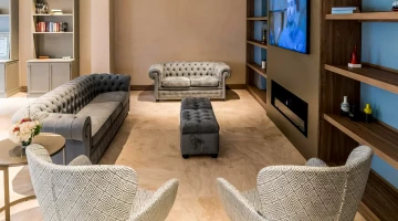 Shared living room with TV