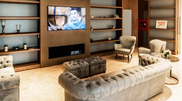Shared living room with TV