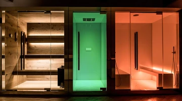 Spa with sauna, emotional shower and Turkish bath