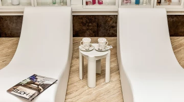 Wellness center with relaxation room