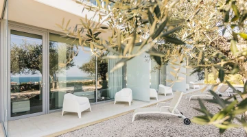 Room with private patio